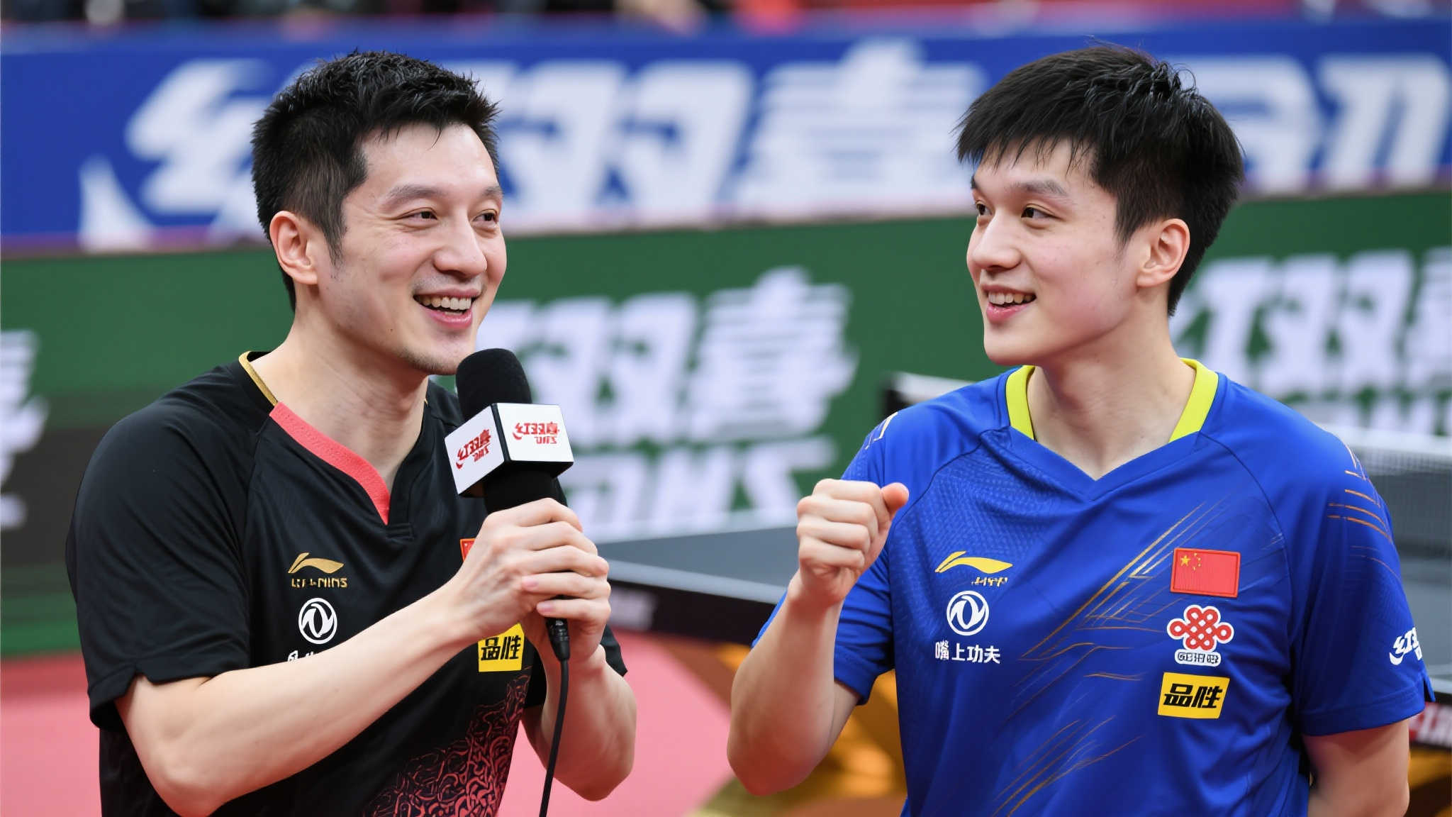 默契有限!莎莎调侃大头:你的话术是许昕教的吧? 默契有限!莎莎调侃大头:你的话术是许昕教的吧?